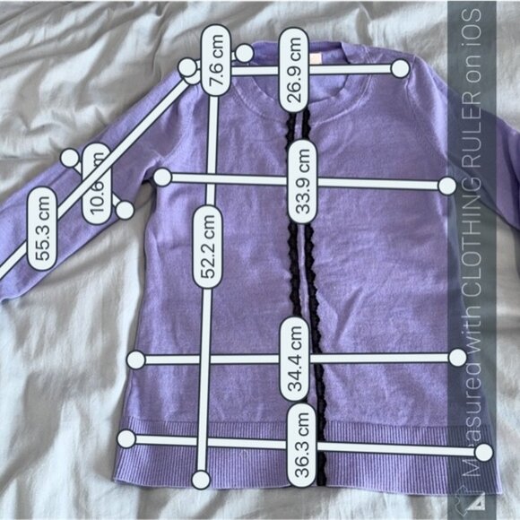 Banana Republic merino wool crewneck in periwinkle - altered - sz XS/S - Picture 10 of 10